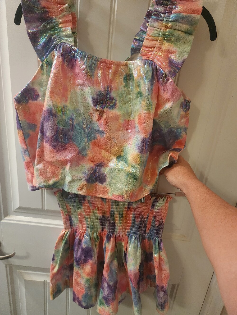 QUEEN OF SPARKLES Pastel Tie-Dye Shorts Set - Pink, Purple, Blue, Green, Peach